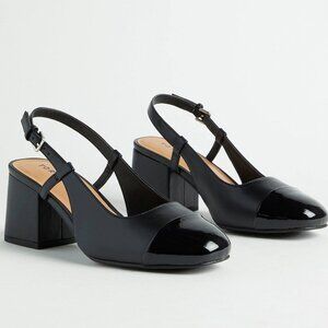 Plus Size Slingback Block Heel - NWOT -